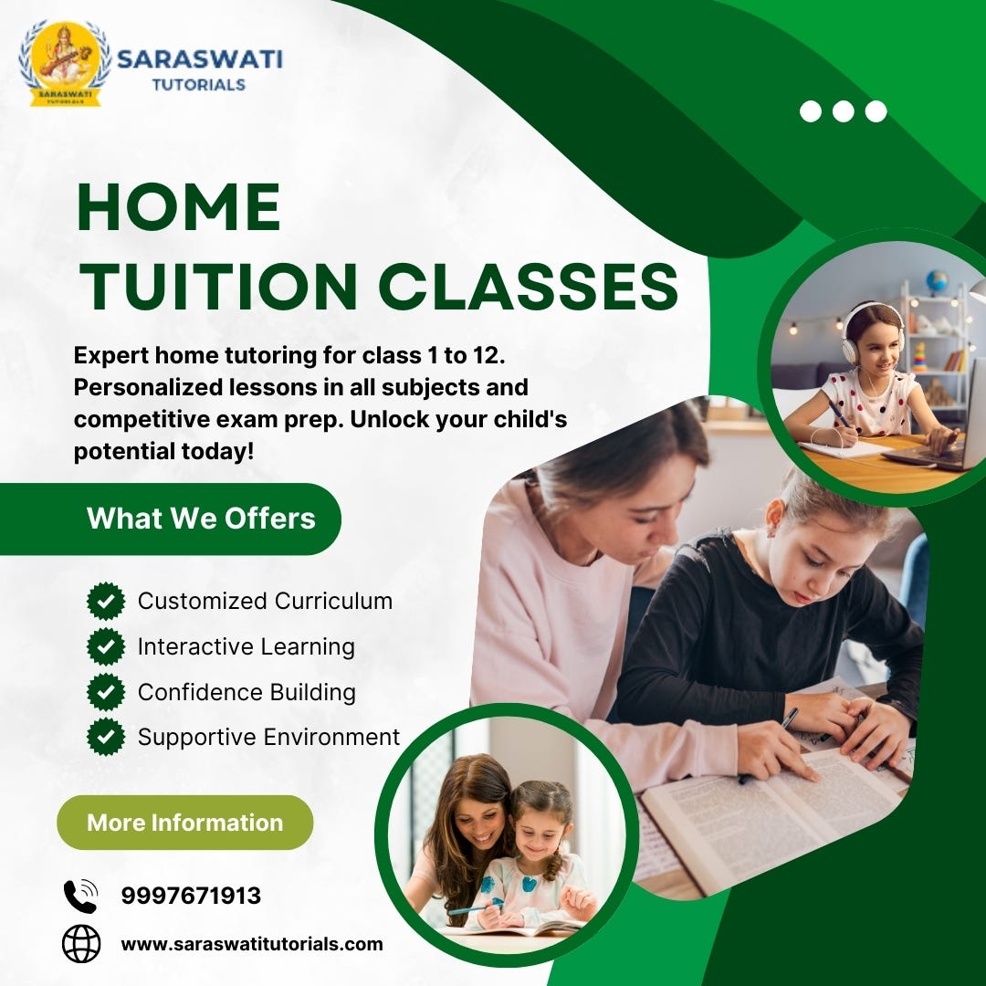 Saraswati Tutorials: Home Tuition for Class 4 in Dehradun | by ...