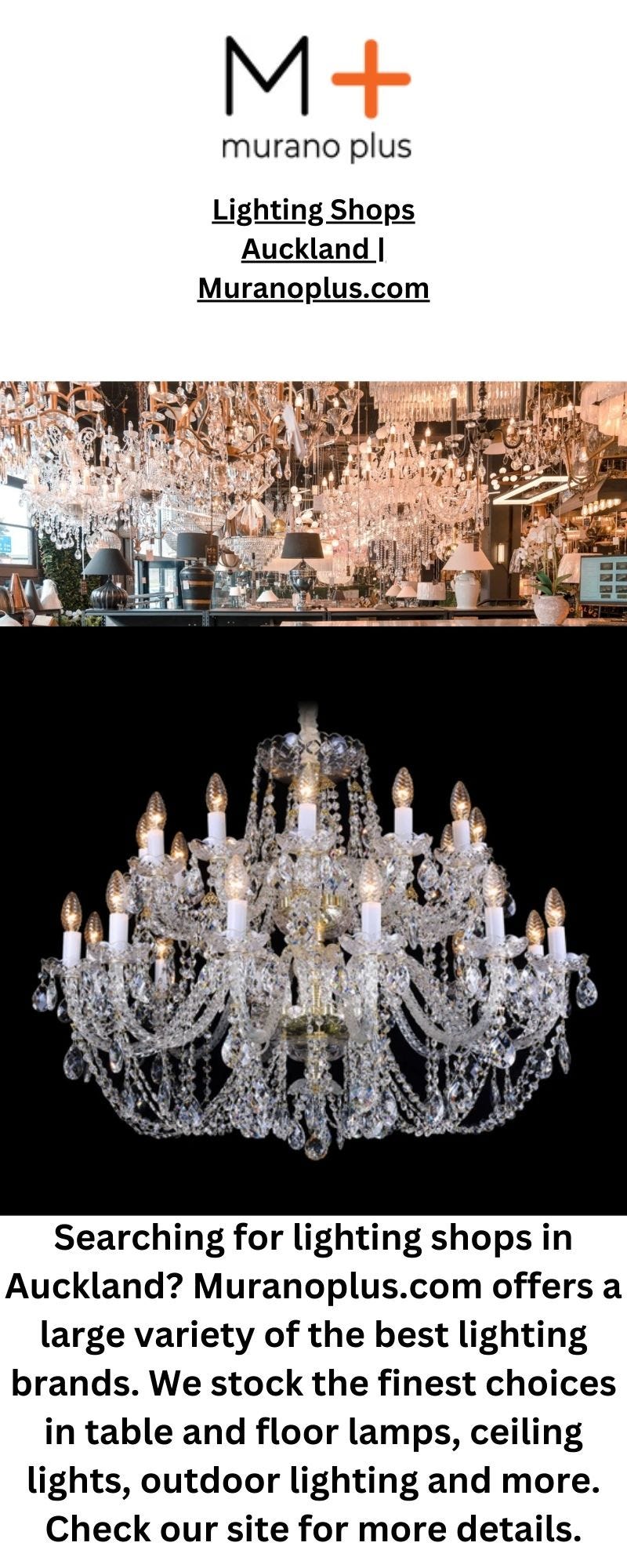 Chandelier Lighting Murano Plus Medium