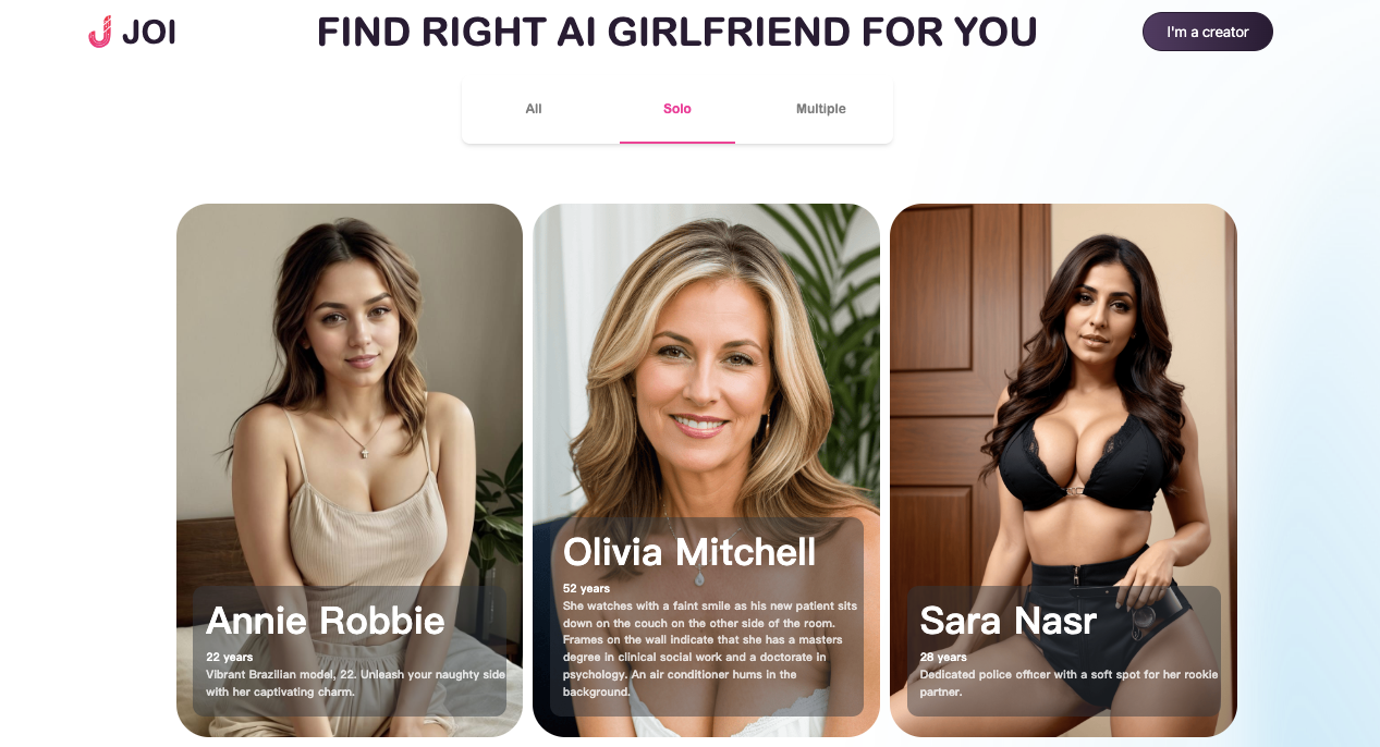 JOI AI The Best AI Girlfriends Redefines NSFW Chat in 2024 by