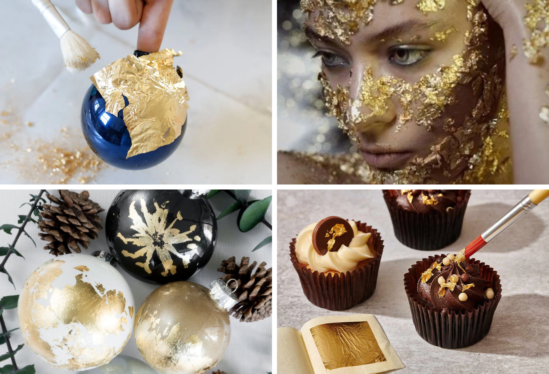 Adding Some Charm Onto Your Cake With Gold Leaf Sheets xQzit Gold