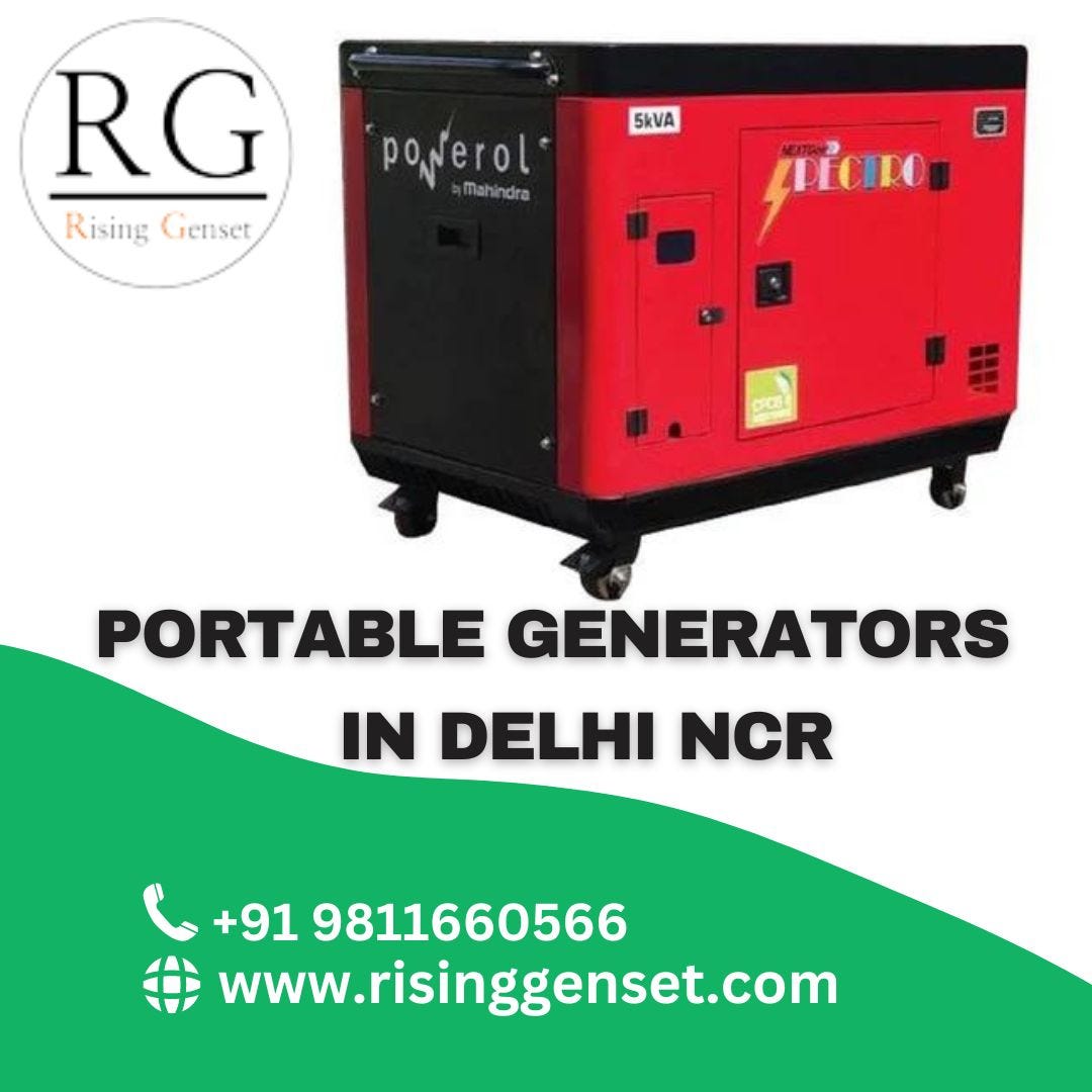 Portable Generators in Delhi NCR Risinggenset Medium