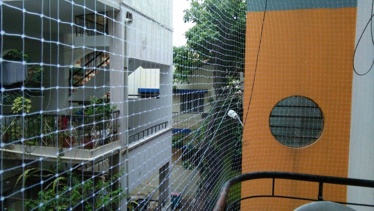 Balcony Safety Nets in Bangalore. Jeevan Safety nets Provides quality…, by  ganagalla jeevan