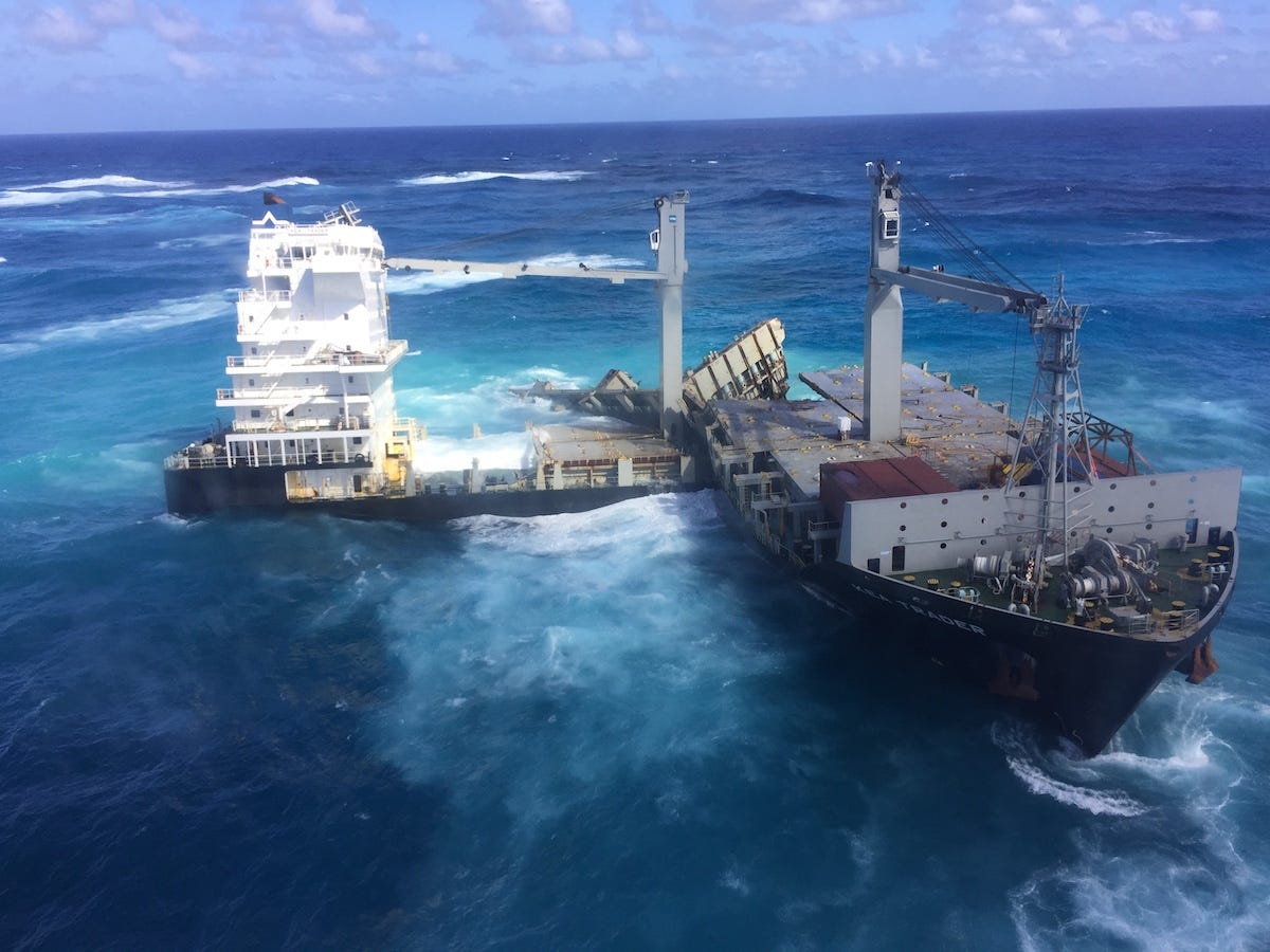Maritime accidents: The grounding of MS Oliva | by Clement Renault