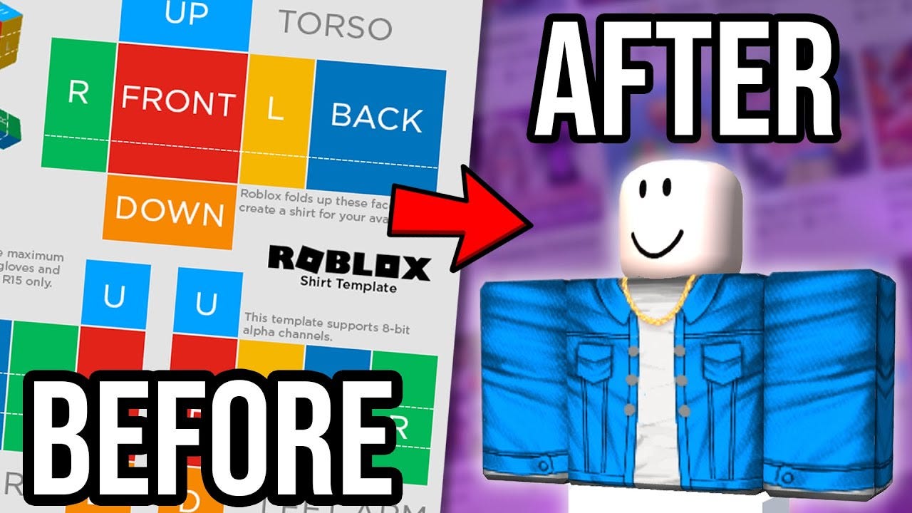 How to Make a Shirt in Roblox - Make Your Own Roblox Shirt 