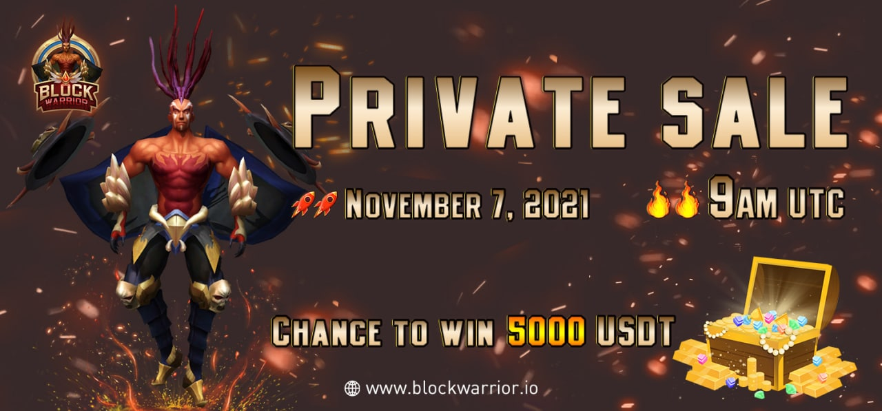 ❗️BlockWarrior Private Sale is About to Launch❗️