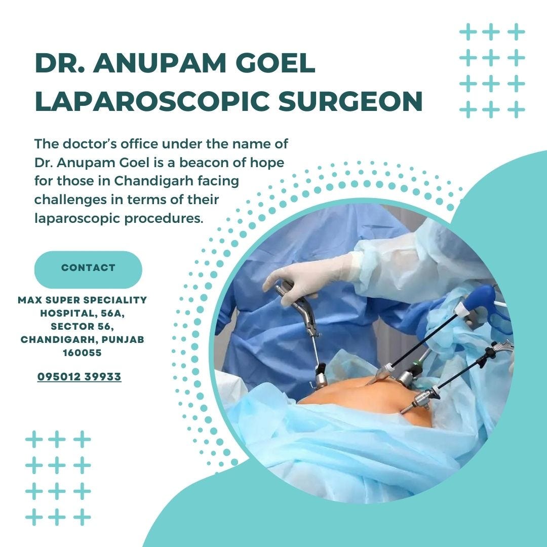 Laparoscopic Surgeon in Chandigarh, Dr. Anupam Goel Is Committed To ...