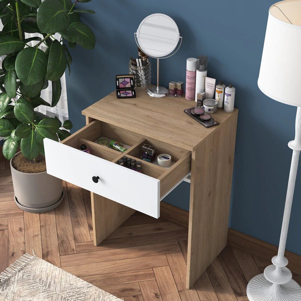 Modern Design Mirrored Makeup Dressing Table Home Canvas