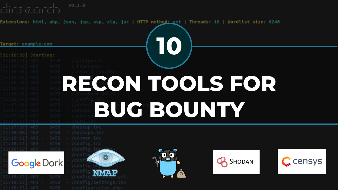 10 Recon Tools For Bug Bounty. Information Gathering is the most… | by  Anshuman Pattnaik | Medium