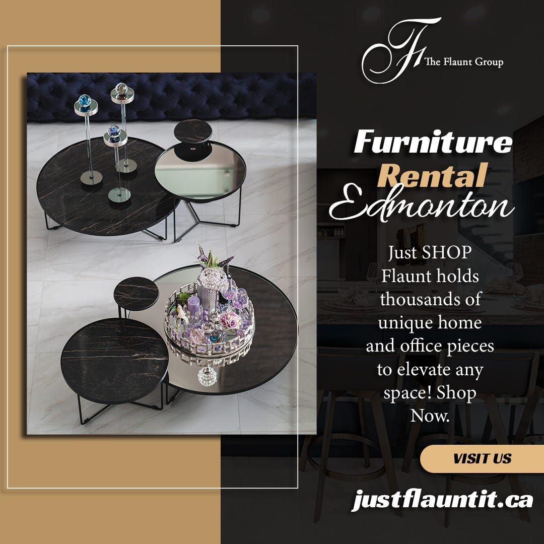 Get the best furniture rental in Edmonton with Just Flaunt It Flaunt