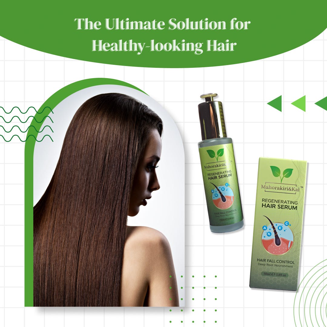 Stop Hiding Your Hair! MahoraKiri&Kai Regenerating Hair Serum Can Help ...