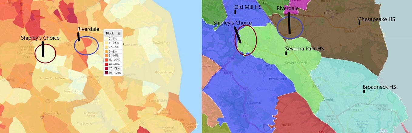 Anne Arundel County’s School Attendance Boundaries and “Community” Divisions are Products of…
