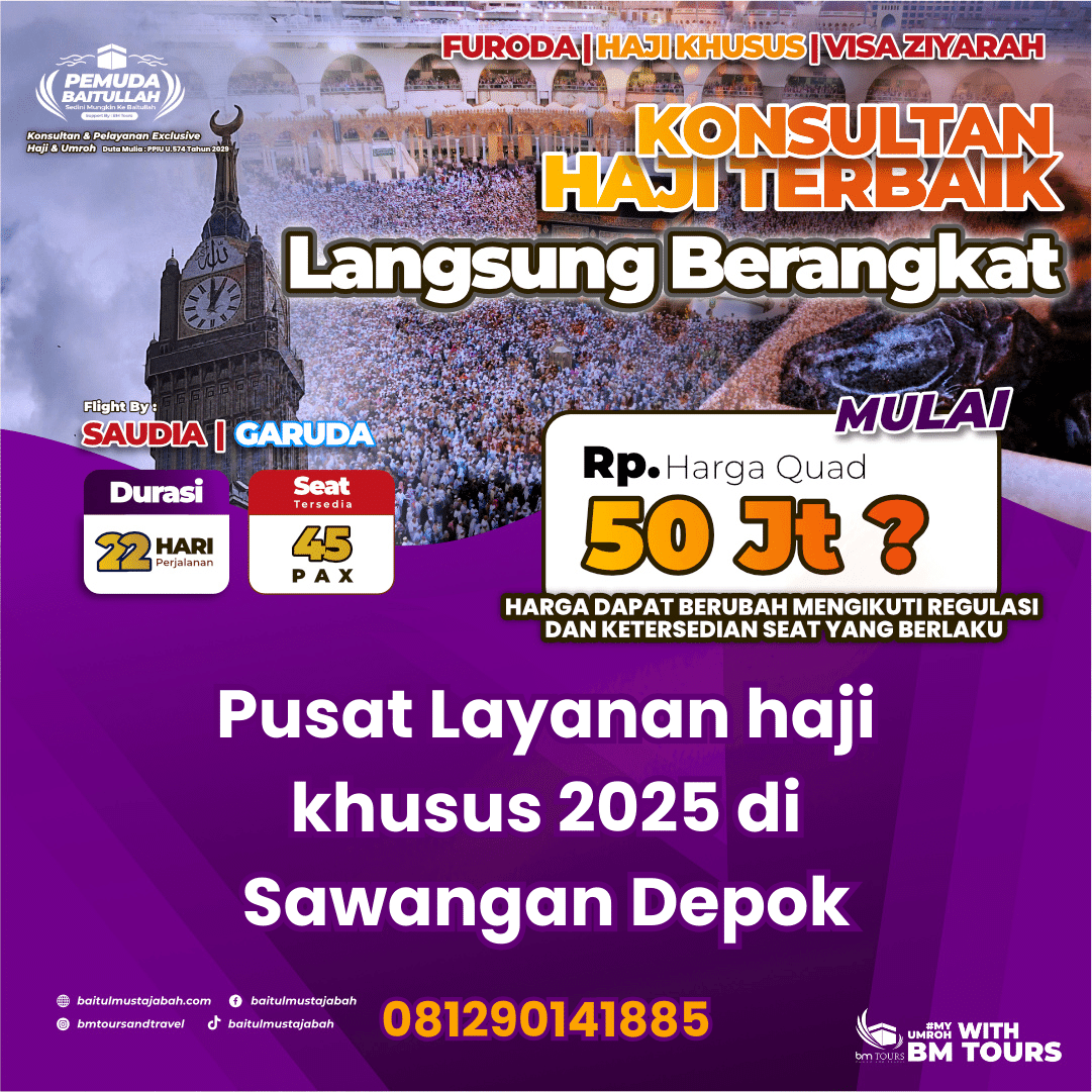 081290141885 (TANPA ANTRI), Pusat Pendaftaran haji plus 2025 di