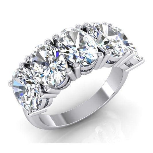 HALO EMERALD CEYLON SAPPHIRE ANNIVERSARY DIAMOND RING 5 CARATS | by ...
