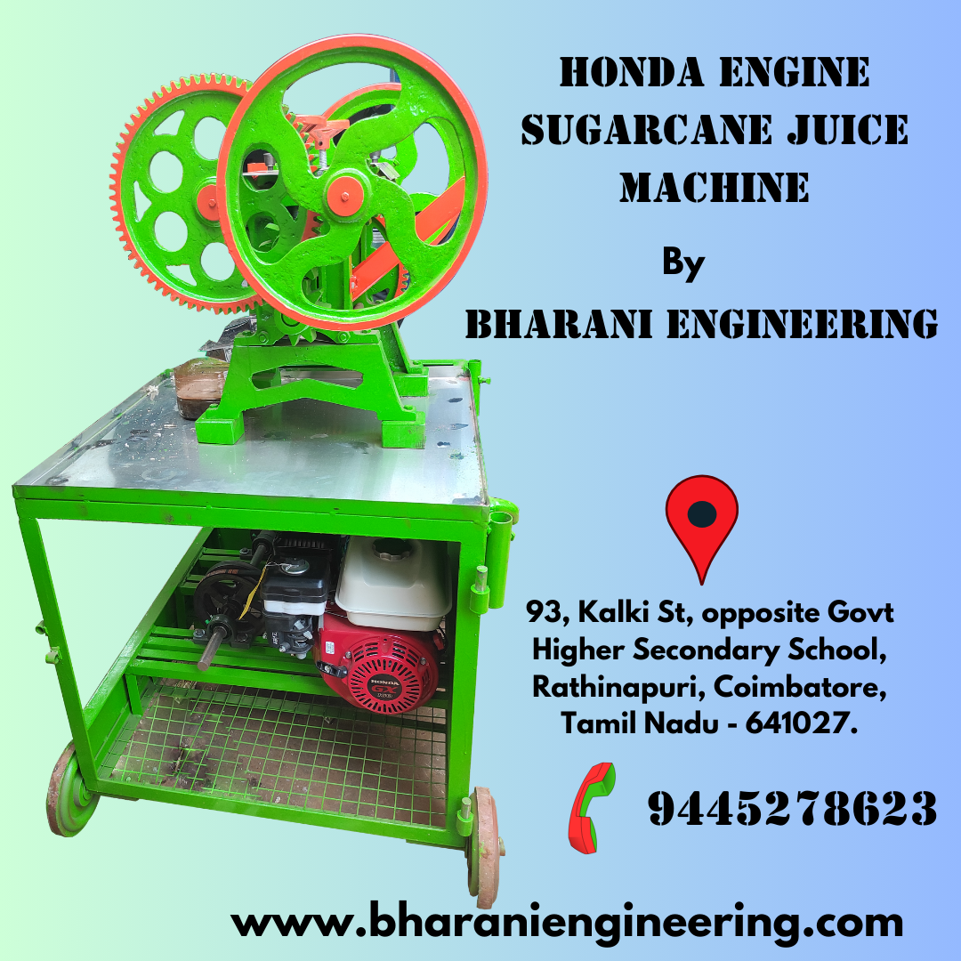 Sugarcane Juice Machine Manufacturer from Coimbatore — Bharani