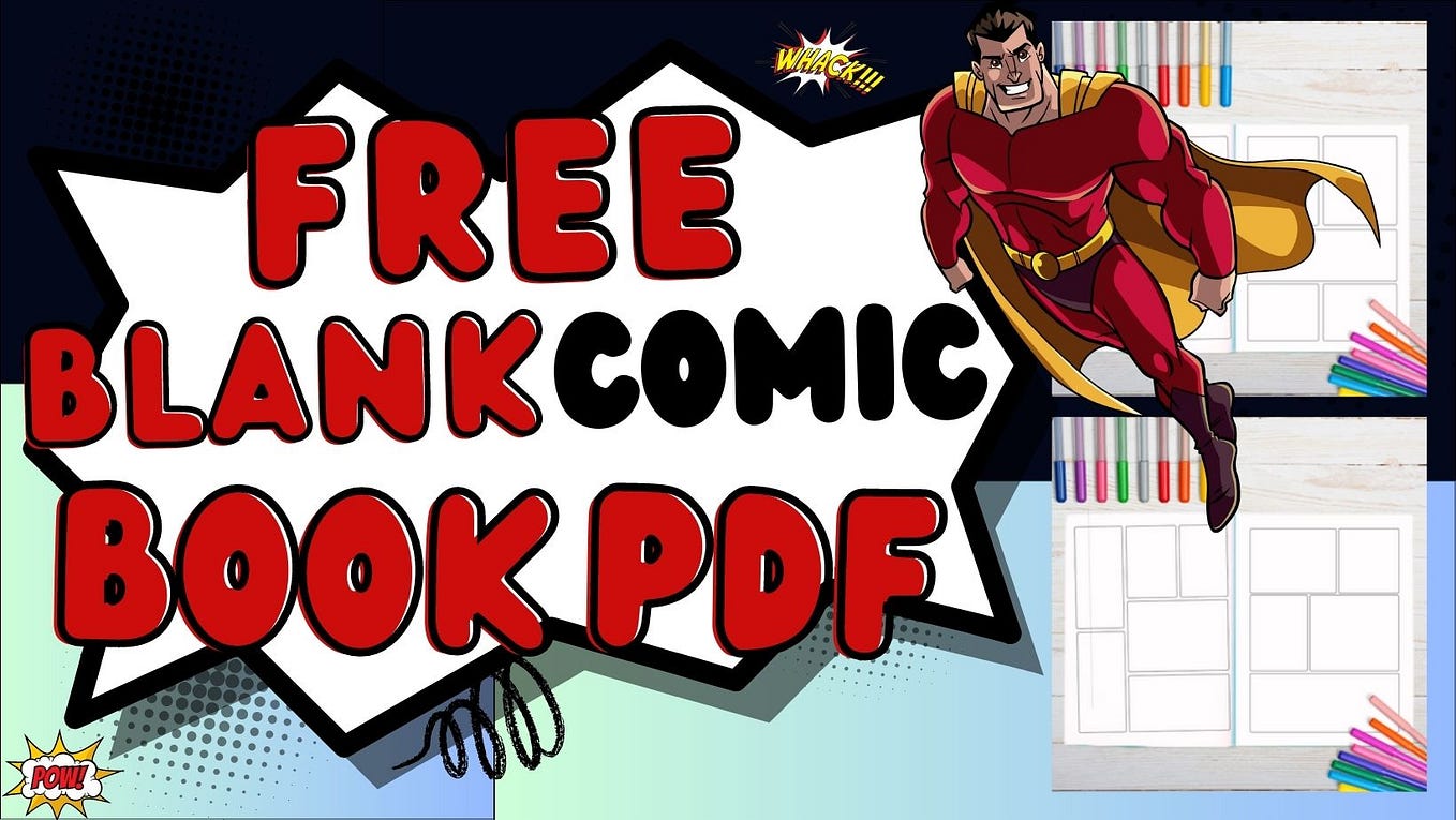 Printable Comic Book Pages