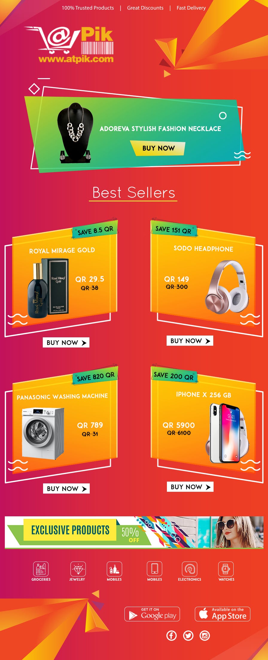 Buy grocery online qatar Qatar online shopping — Atpik by Atpik