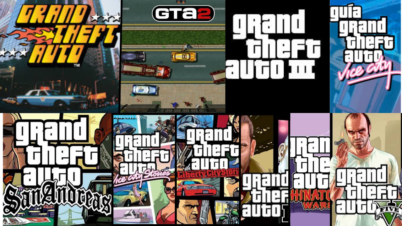 Entire Grand Theft Auto video game series in order