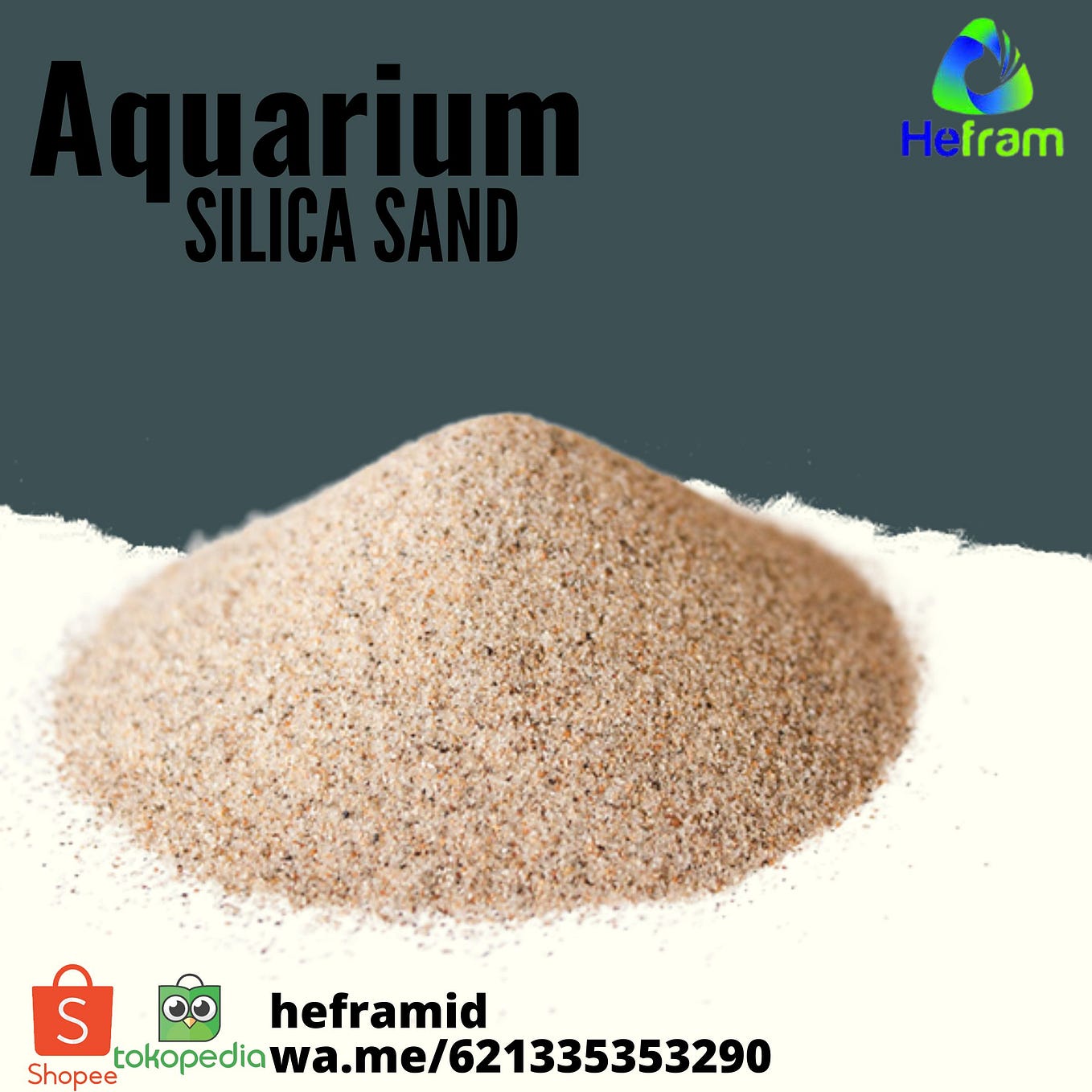 aquarium silica sand Nandria hefram Medium