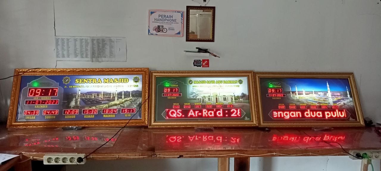 JUAL JAM MASJID DIGITAL MURAH BERAGARANSI 2024 Master Teknologi Medium