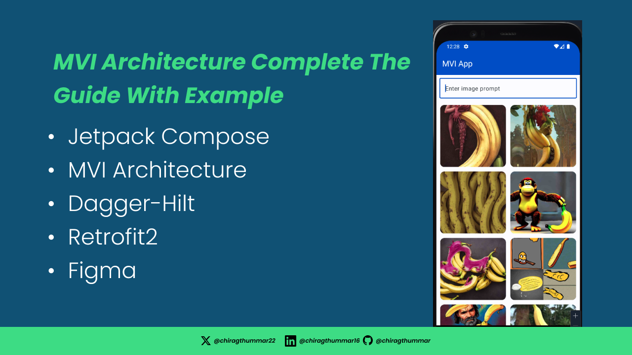 Jetpack Compose : MVI Architecture with Retrofit2, Dagger-Hilt (Full Guide)