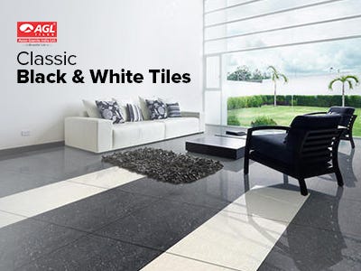 The Classic Black & White Tile Design Ideas for Floor & Wall