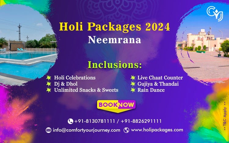 holi packages near kolkata