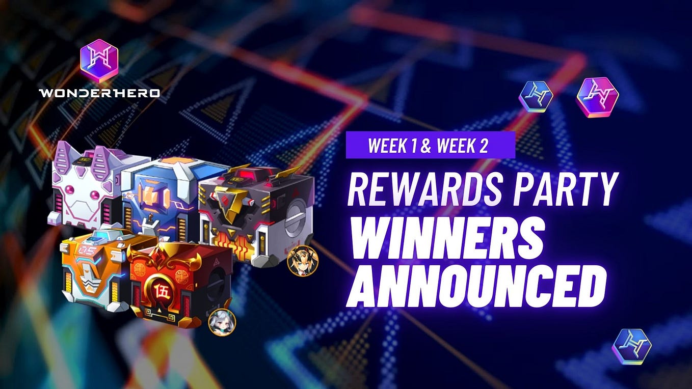 [WINNER LIST] — WonderHero Rewards Party Winners Announced!