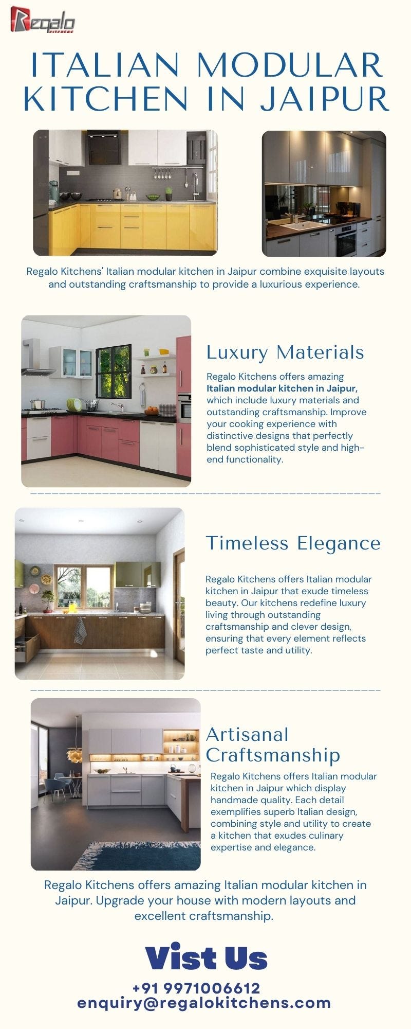 Modular Kitchen Design - Regalo Kitchens - Medium