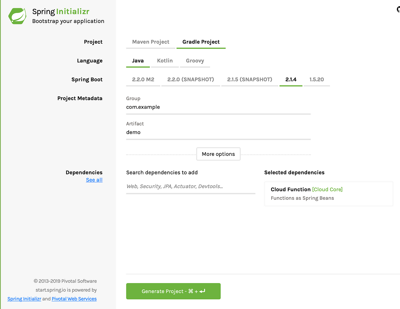 Spring run method after best sale startup