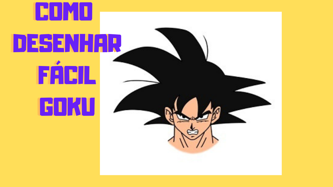 Como Desenhar o Goku - Passo a passo - How to Draw Goku 