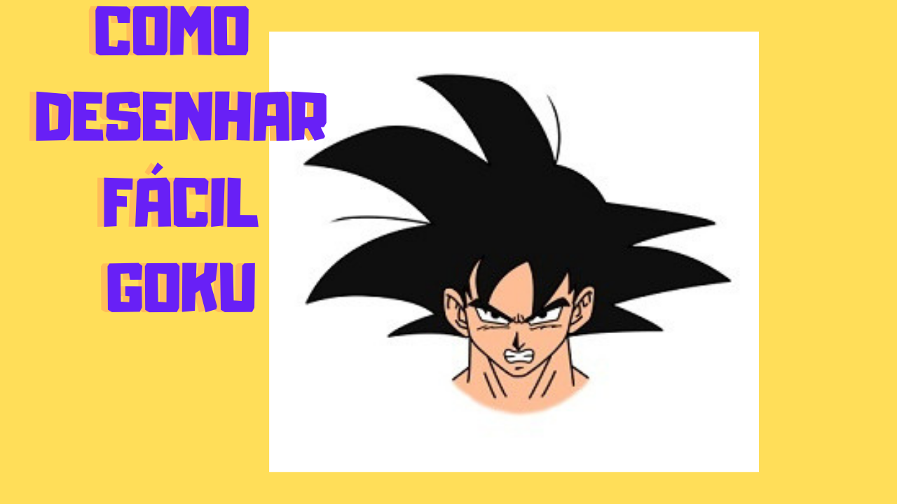 Como Desenhar o Goku de Dragon Ball Z (Muito Fácil) - Aprender a