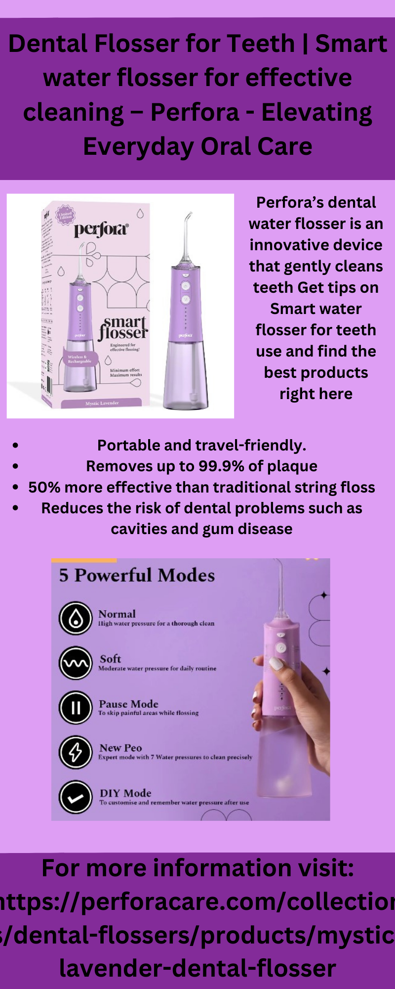 Why Should You Consider a Water Flosser? by Perfora Medium