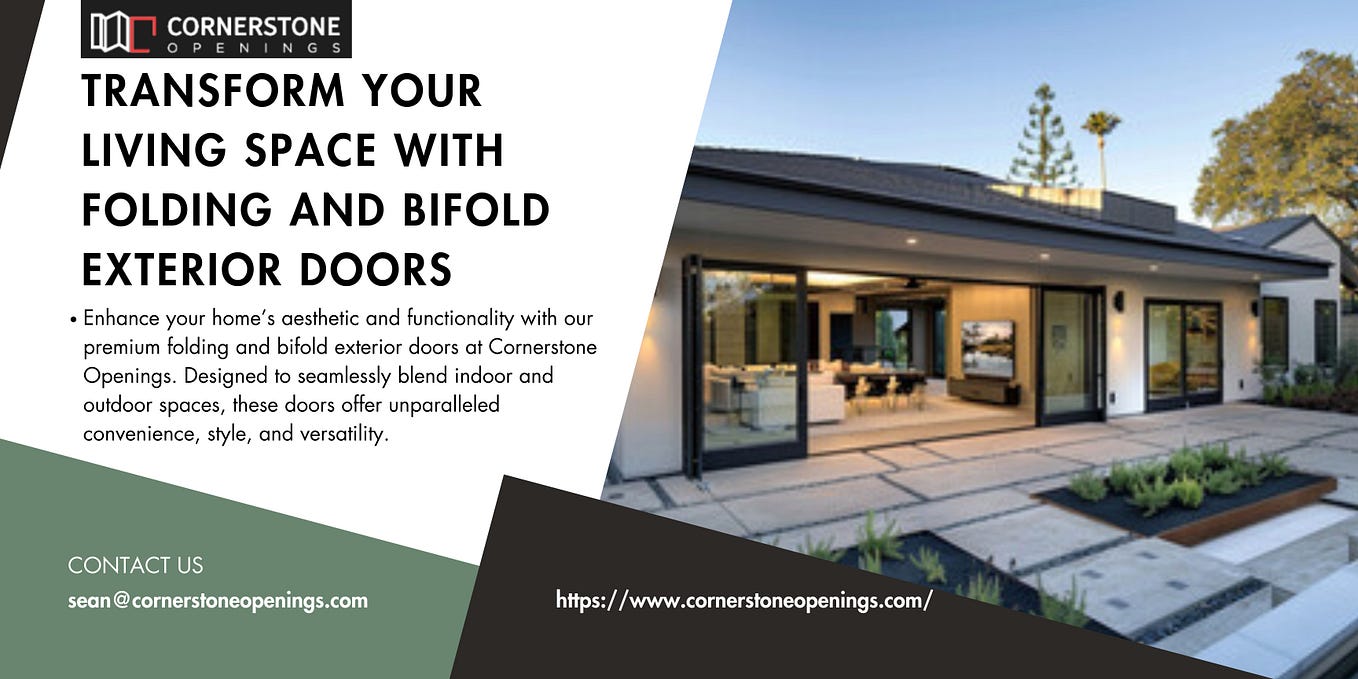 Transform Your Living Space with LaCantina Folding Patio Doors from