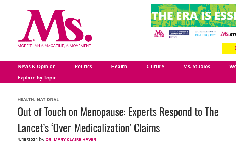 Menopause Education Event with Dr. Deirdre Lundy by Sara Kelleher