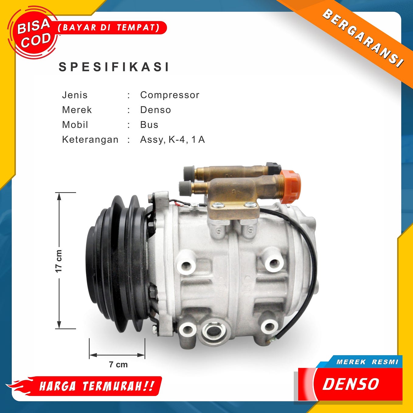 Condenser/Kondensor AC Mobil Suzuki Splash — Harga Murah Resmi Merek/Dus Yaruki by Central AC