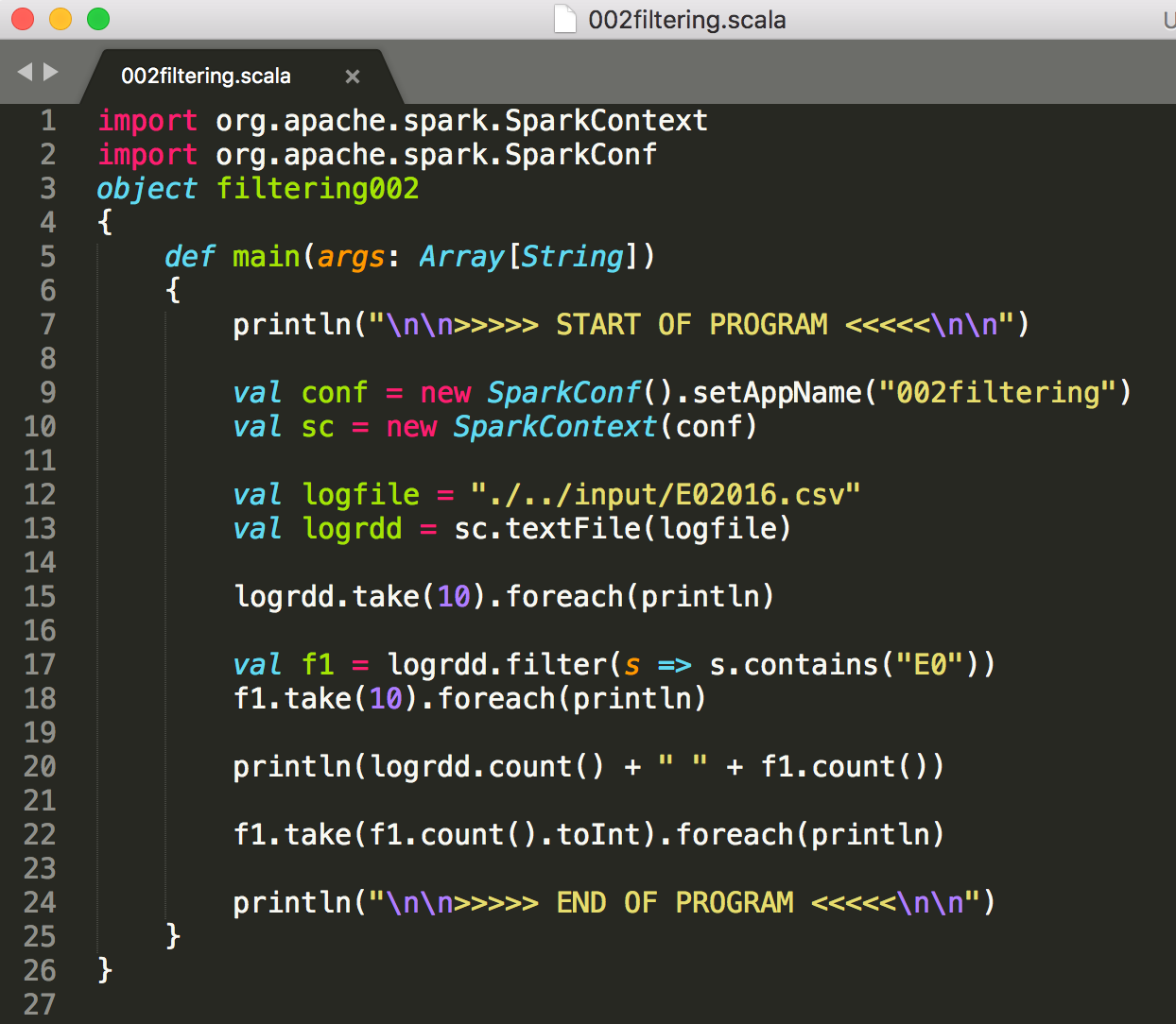 Spark Tutorial — Hello World. This tutorial will guide you to write ...