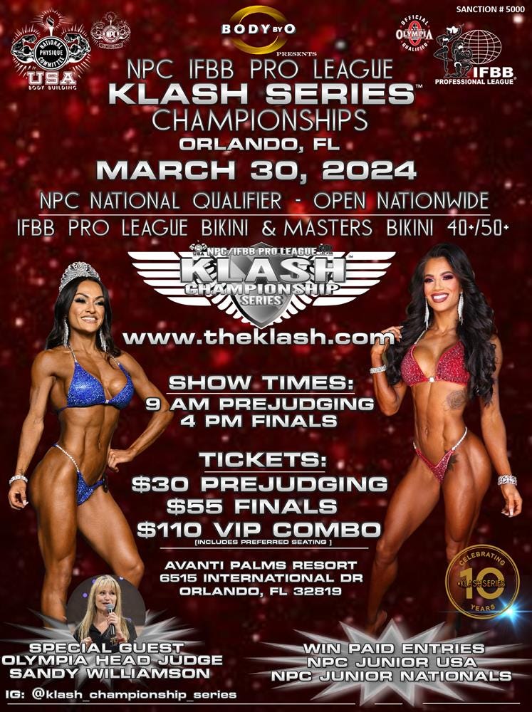 •LIVE• 2024 NPC Klash Series Championships 🔴Livestream Christy Medium