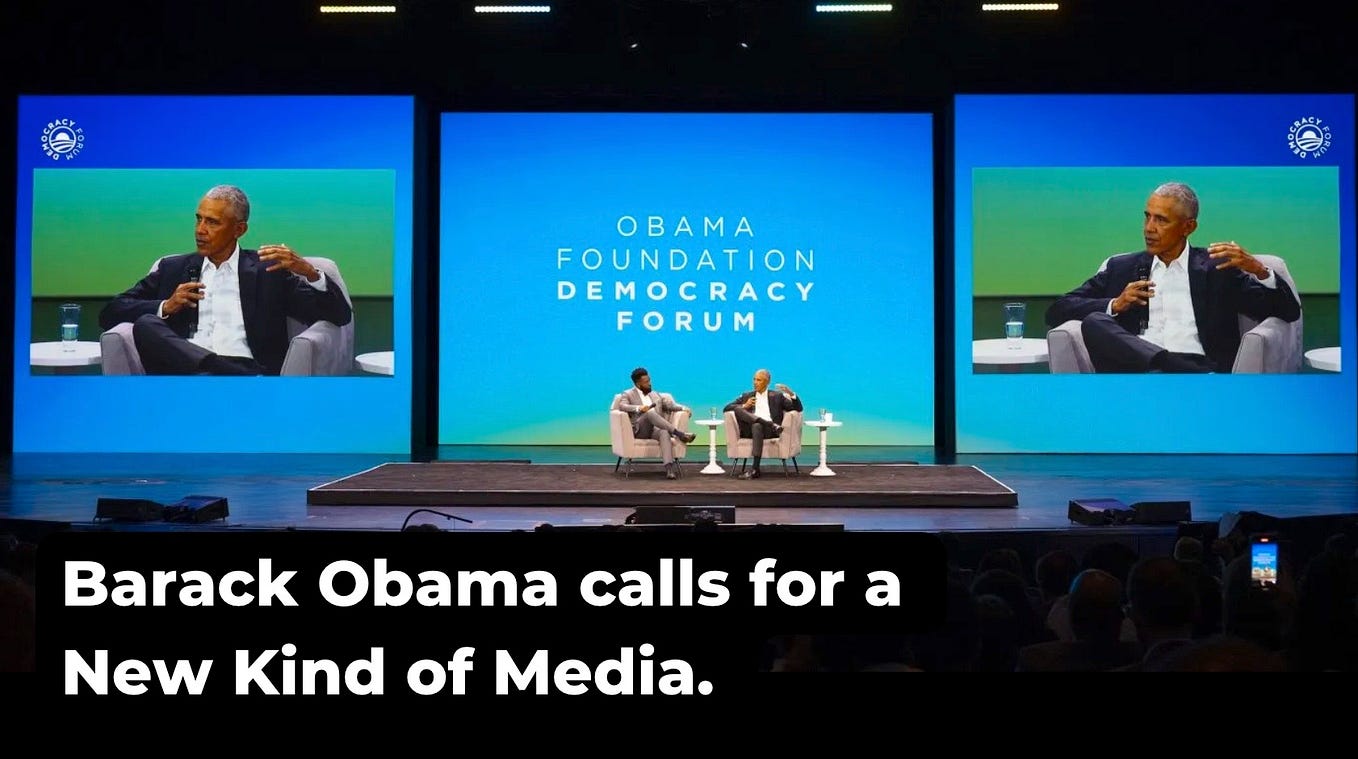Barack Obama Calls For A New Kind Of Media