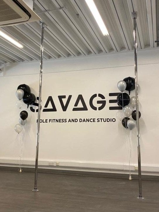Pole dance classes London Savage Pole Studio Medium