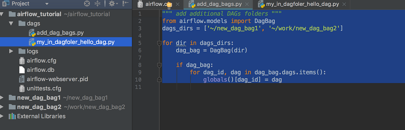 How to load use several dag_folders? Airflow DAGBags.