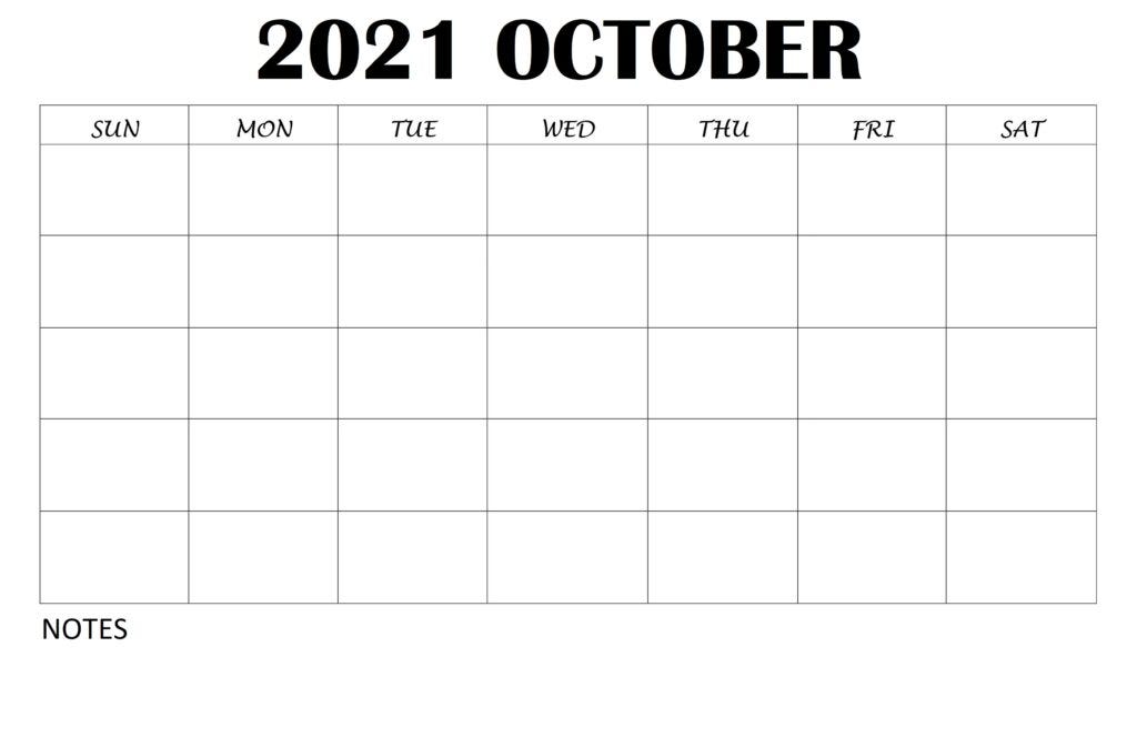 October 2021 Calendar With Holidays by Wiki Calendar Medium