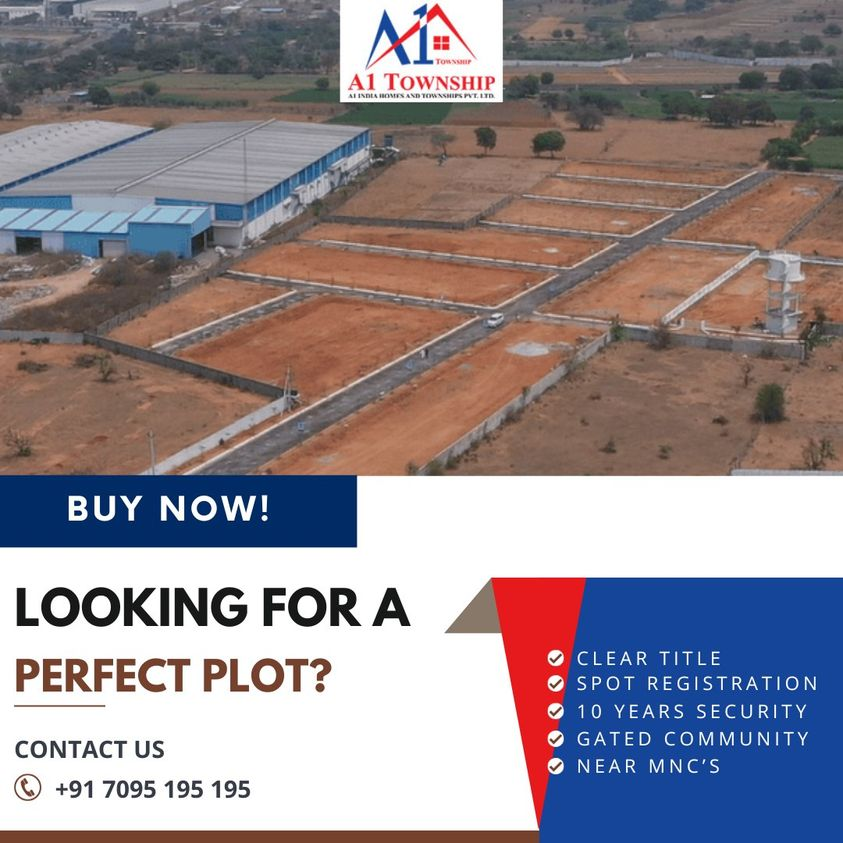 Prime Commercial Plots for Sale in Hyderabad A1 Township by A1