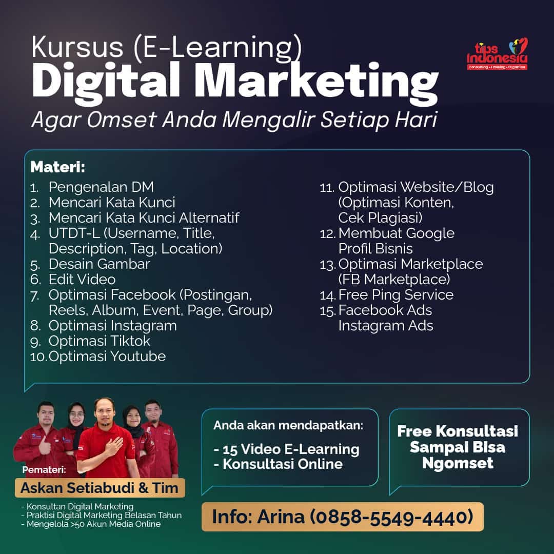 Privat Digital Marketing, Kursus Digital Marketing Offline, Kursus