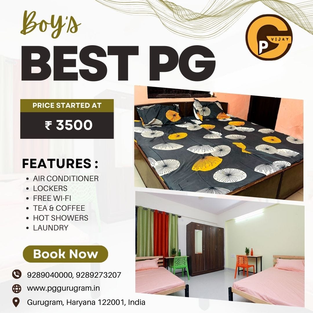 Best PG in Gurugram. to our comprehensive guide on… by Vijay PG Apr, 2024 Medium