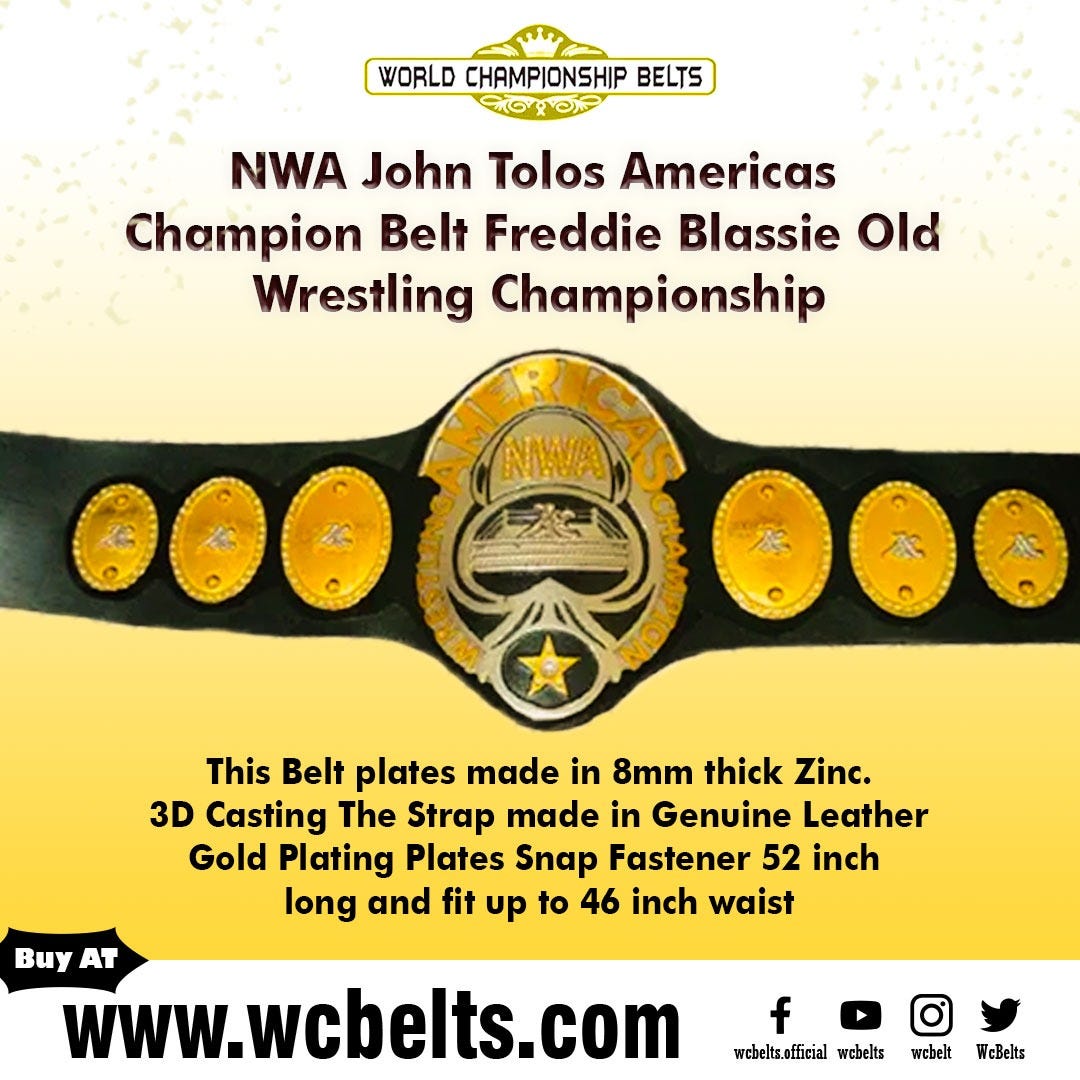All Asia Heavyweight Wrestling Championship Belt Japan Pro Heavyweight