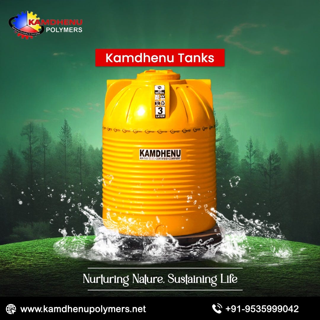 “Purity and Durability The Best Plastic Water Storage Tanks in