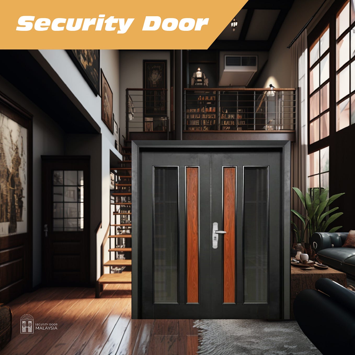 Security Door with 13 Locks. written by Security Door Malaysia by Security Doors Safety