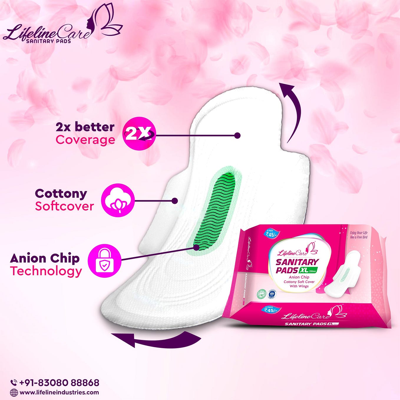 Thick Sanitary Pads for Heavy Periods— Lifeline Industries by