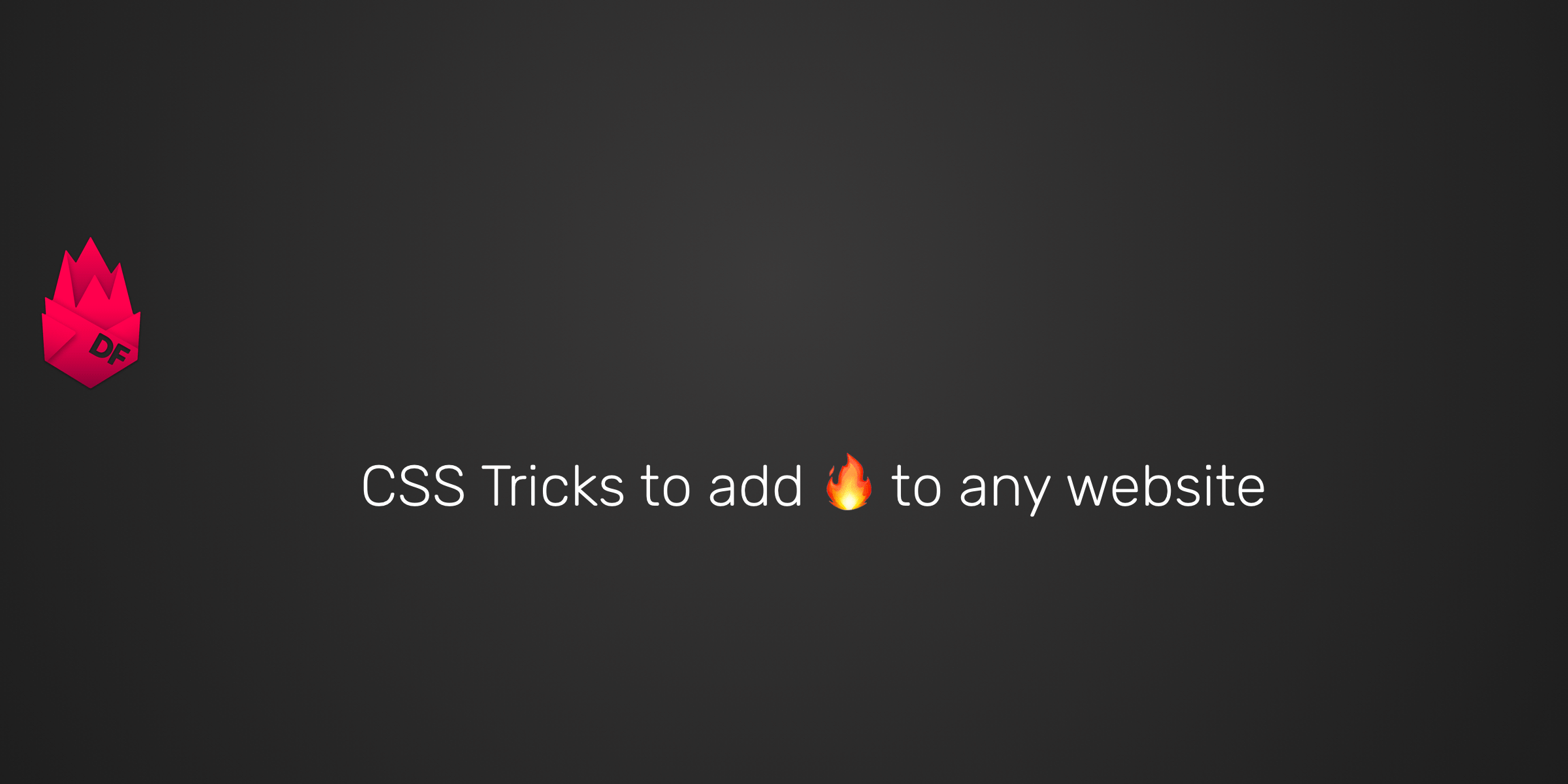 Cursor Trails — 3 simple CSS tricks to add 🔥 to any website [Part 1], by  Daily Fire