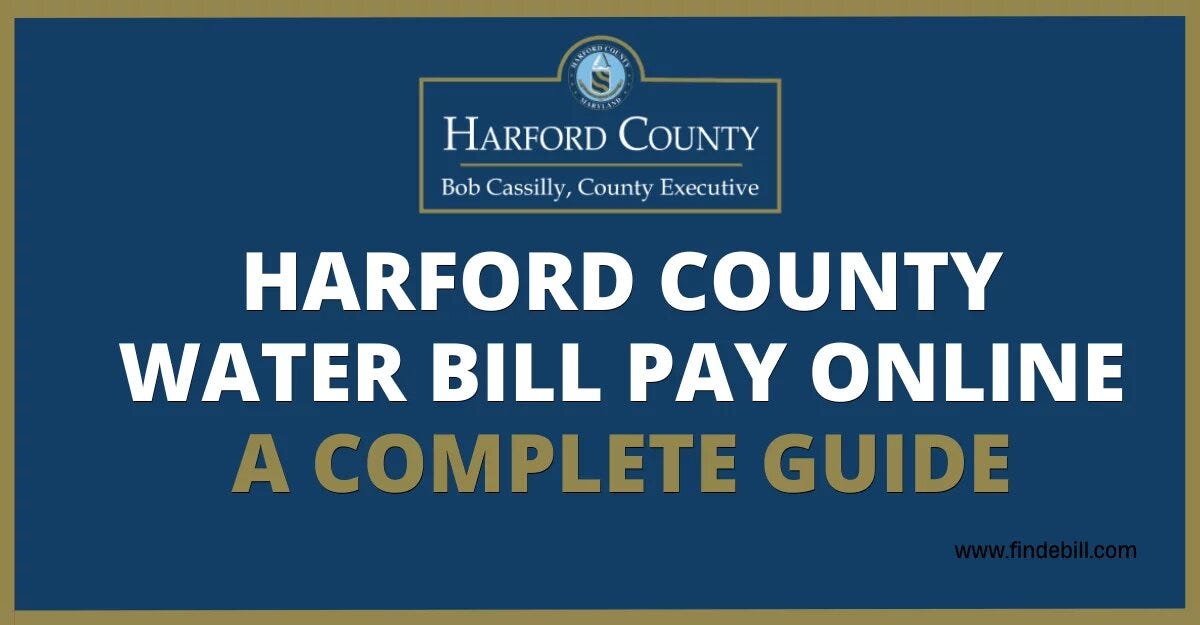 Pay Harford County Water Bill